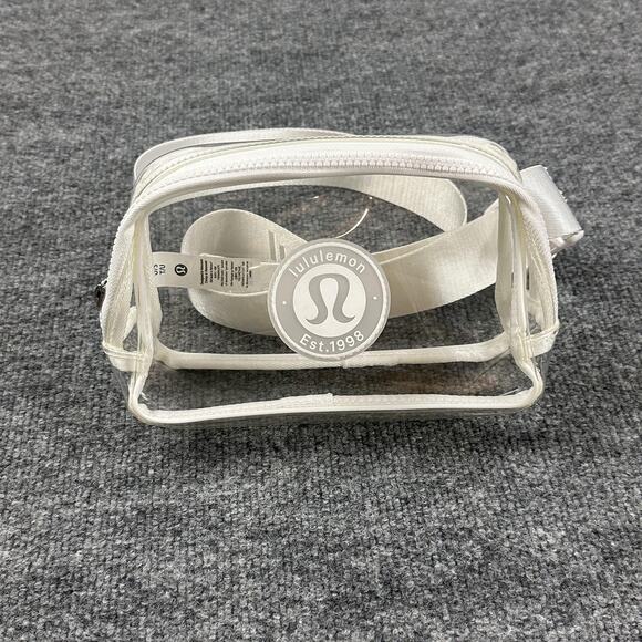 Lululemon Everywhere Belt Bag 1L Clear White Trim Stadium Event Casual Comfy - Picture 2 of 13